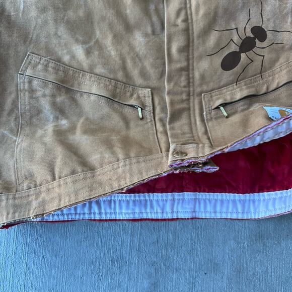 Vintage Y2K Carhartt cropped Detroit style brown work wear jacket - Picture 10 of 11